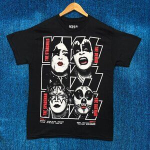 Kiss “Dynasty Close Up” Heavy Metal Band Graphic T-Shirt Size Medium